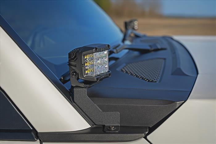 LED Light Kit Ditch Mount 3 Inch OSRAM Wide Toyota Land Cruiser (24-26) Rough Country