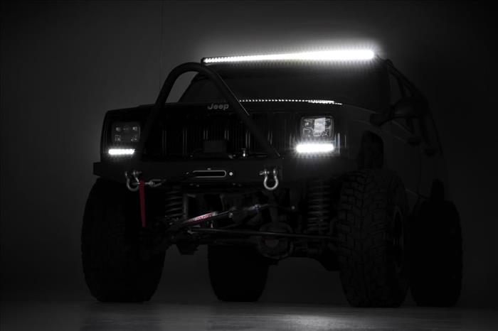 50 Inch Black Series LED Light Bar Curved Single Row Rough Country