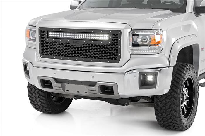 30 Inch Black Series LED Light Bar Curved Dual Row Amber DRL Rough Country