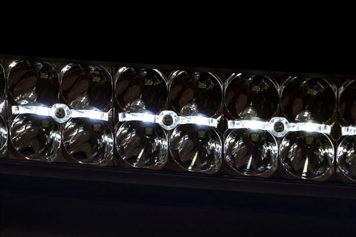 30-Inch Curved Cree LED Light Bar - Dual Row Chrome Series w/ Cool White DRL Rough Country