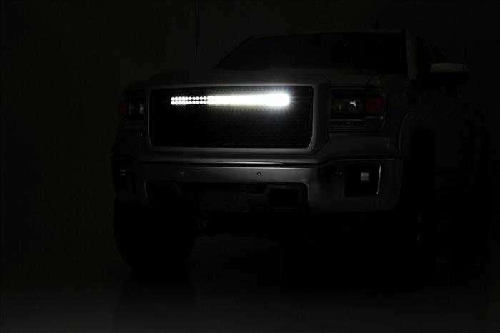 30 Inch Chrome Series LED Light Bar Curved Dual Row Cool White DRL Rough Country