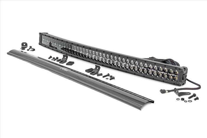 40 Inch Curved CREE LED Light Bar Dual Row Black Series w/Cool White DRL Rough Country