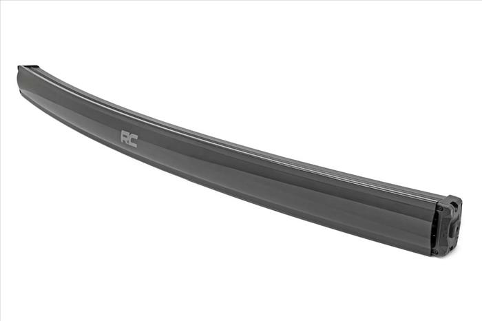 Curved Cree LED Light Bar 50 Inch Dual Row Black Series w/Cool White DRL Rough Country