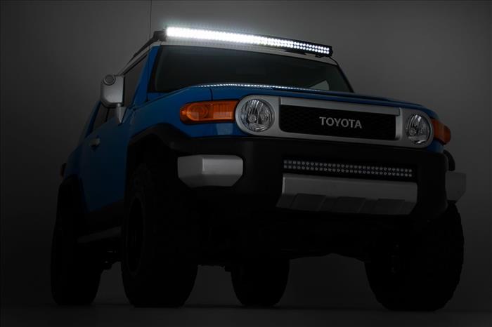 54 Inch Black Series LED Light Bar Curved Dual Row Cool White DRL Rough Country