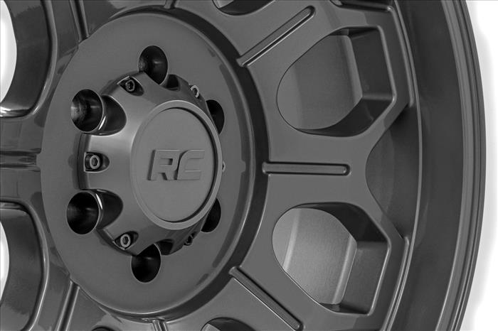77 Series Wheel One-Piece Gunmetal Gray 20x9 6x135 0mm Rough Country