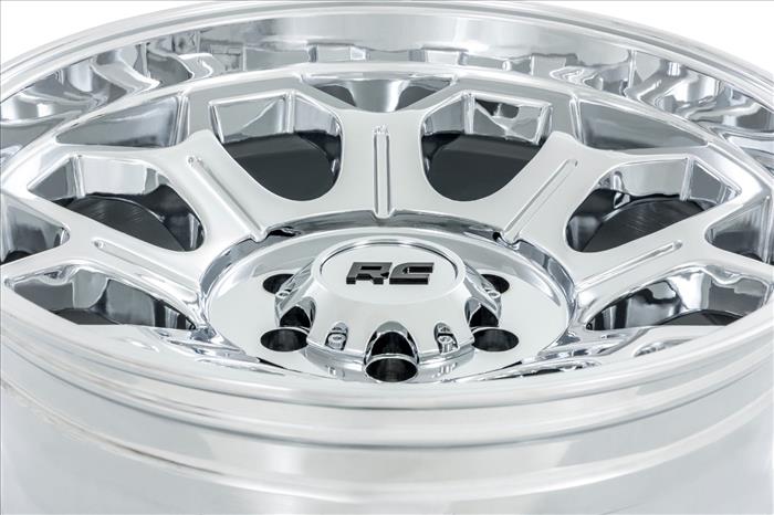 77 Series Wheel One-Piece Chrome 20x10 6x5.5 -25mm Rough Country