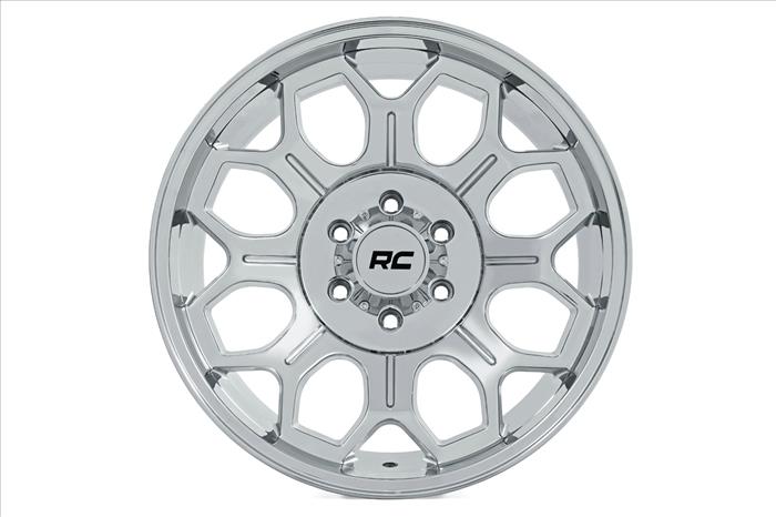 77 Series Wheel One-Piece Chrome 22x12 8x180 -44mm Rough Country