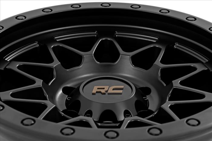78 Series Wheel Simulated Beadlock Black 17x8.5 6x5.5 +0mm Rough Country