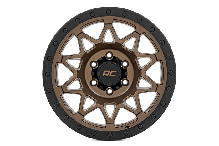 78 Series Wheel Simulated Beadlock Bronze/Black 17x8.5 5x4.5 +0mm Rough Country