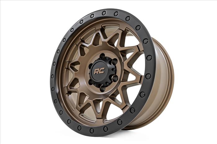 78 Series Wheel Simulated Beadlock Bronze/Black 17x8.5 5x4.5 +0mm Rough Country