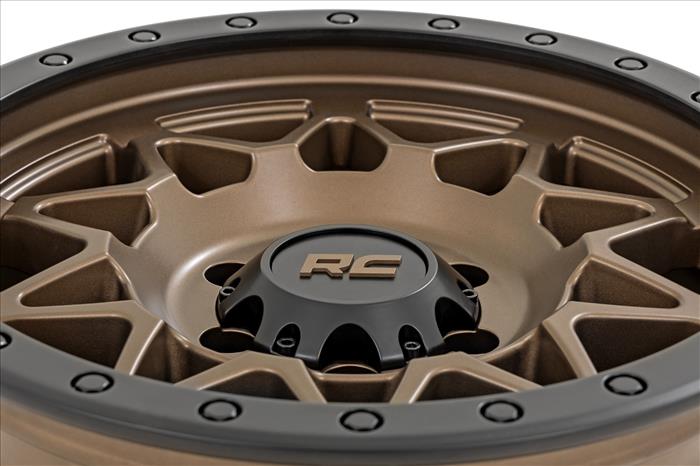 78 Series Wheel Simulated Beadlock Bronze/Black 17x8.5 5x4.5 +0mm Rough Country