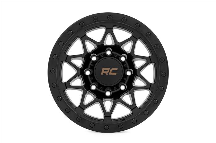 78 Series Wheel Simulated Beadlock Black 18x9 8x170 0mm Rough Country