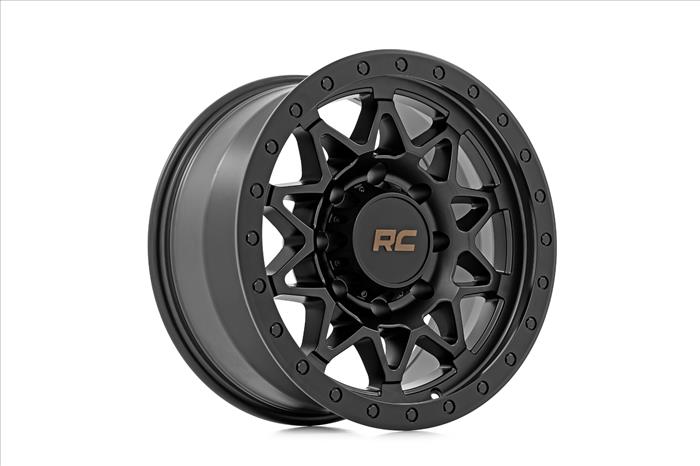 78 Series Wheel Simulated Beadlock Black 18x9 8x170 0mm Rough Country