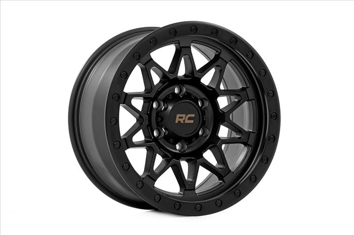 78 Series Wheel Simulated Beadlock Black 18x9 5x5 0mm Rough Country