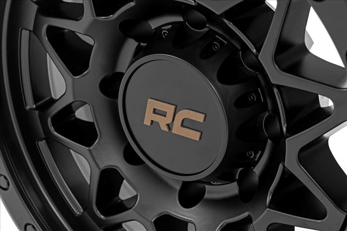 78 Series Wheel Simulated Beadlock Black 18x9 8x6.5 -12mm Rough Country