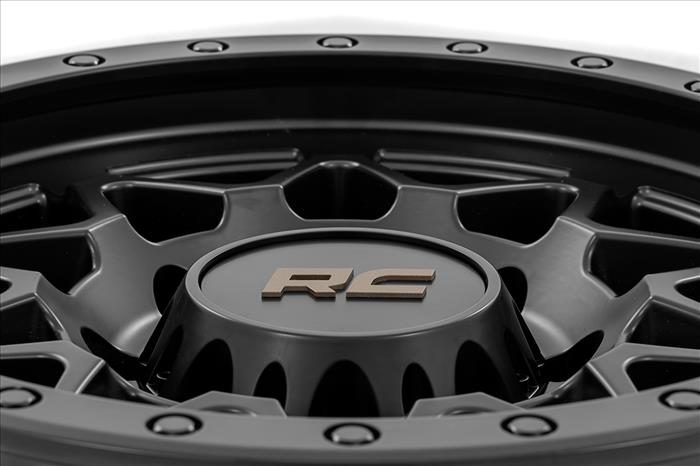 78 Series Wheel Simulated Beadlock Black 18x9 8x6.5 -12mm Rough Country
