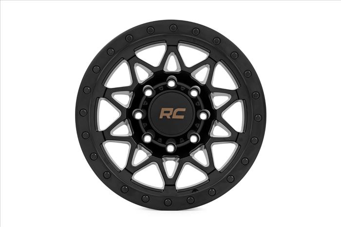 78 Series Wheel Simulated Beadlock Black 18x9 8x170 -12mm Rough Country