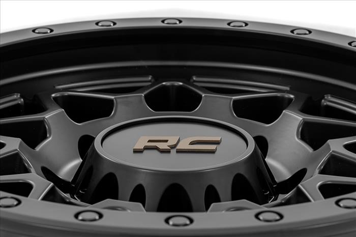 78 Series Wheel Simulated Beadlock Black 18x9 8x170 -12mm Rough Country