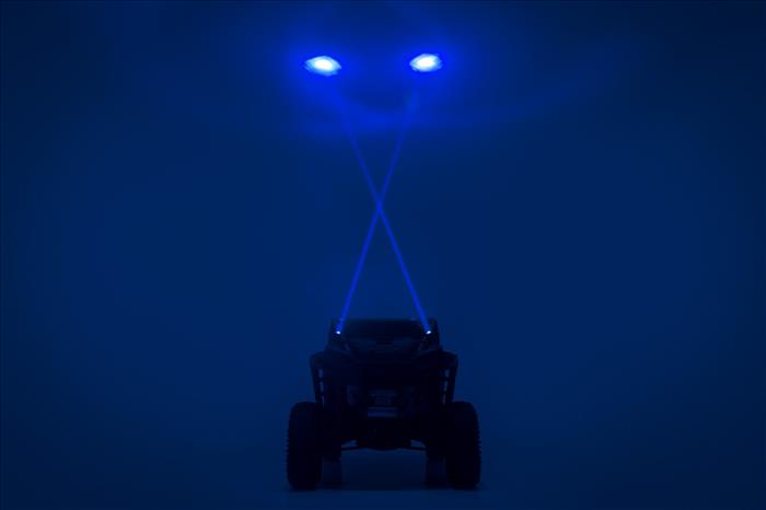 Laser Whip Light Kit RGBW 2400 Lumens Pair Rough Country
