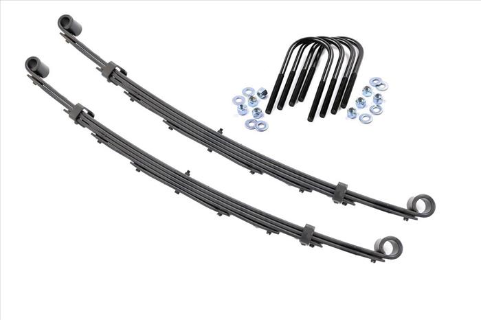 Front Leaf Springs 4 Inch Lift Pair 69-72 GMC Half-Ton Suburban 4WD Rough Country