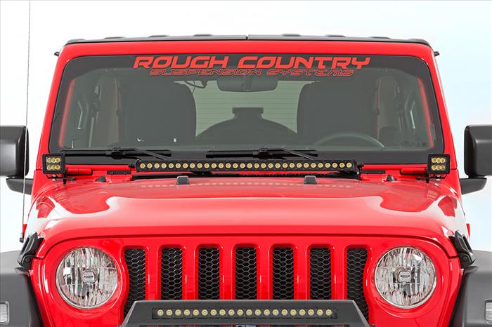 LED Light Kit Hinge Mount 2 Inch Spectrum Pair Jeep Gladiator JT/Wrangler JL (18-26) Rough Country