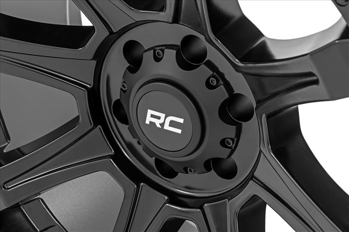81 Series Wheel One-Piece Semi Gloss Black 20x9 6x135 -12mm Rough Country