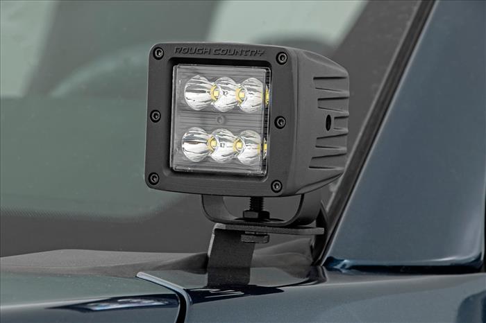 LED Light Kit Ditch Mount 2 Inch Spectrum Pair Spot Ford F-150 (15-26)/F-150 Lightning (22-26) Rough Country