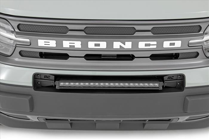 LED Light Kit Bumper Mount 20 Inch Spectrum Single Row Ford Bronco Sport (21-26) Rough Country