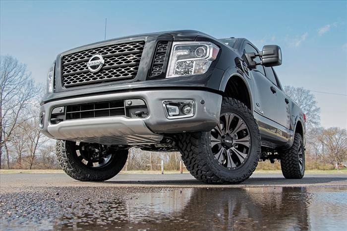 3 Inch Lift Kit N3 Struts & Shocks Red Nissan Titan 2WD/4WD (2004-2024) Rough Country