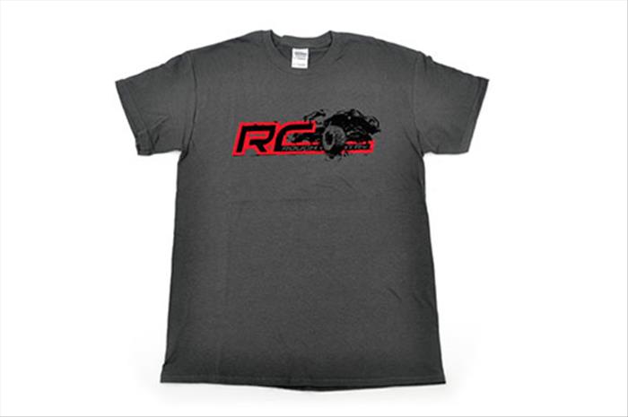 Rough Country Short Sleeve T 100 Percent Preshrunk Cotton Front RC logo w/Jeep XJ Back Blank Size Small Color Grey Rough Country