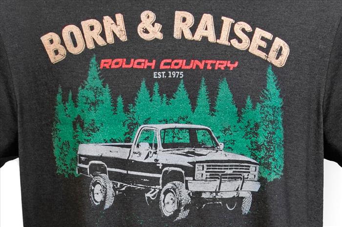 Rough Country Born & Raised T Shirt Men Small Rough Country