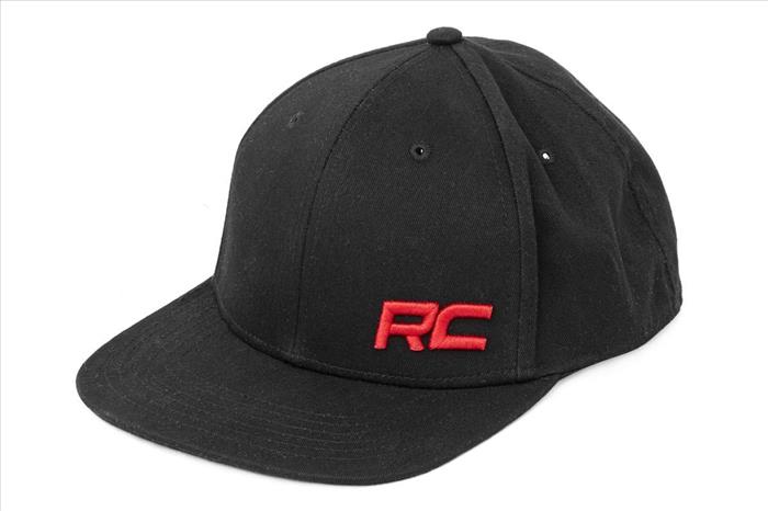 Rough Country Flat Bill Hat Black Rough Country