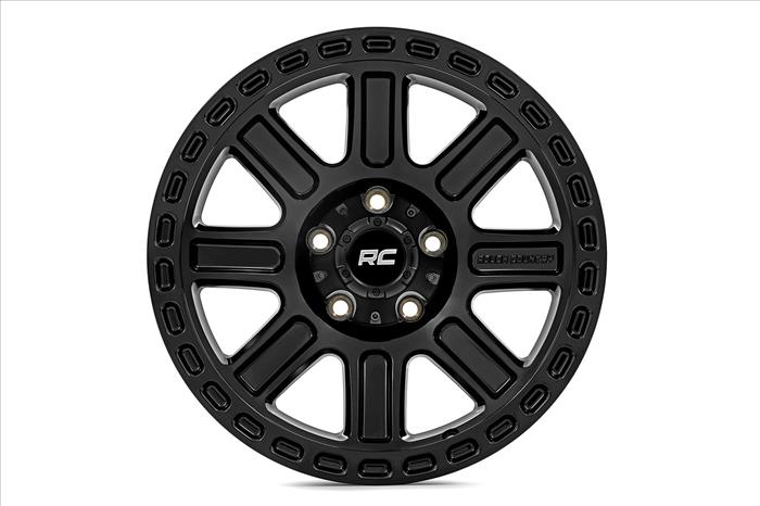 84 Series Wheel One-Piece Gloss Black 15x8 5x5.5 -19mm Rough Country