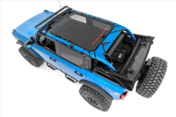 Mesh Bikini Top Plus Black Ford Bronco 4WD (2021-2025) Rough Country