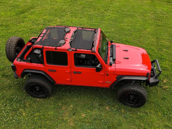 Mesh Bikini Top Plus Black Jeep Wrangler JL (21-23)/Wrangler Unlimited (18-23) Rough Country