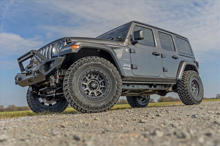 85 Series Wheel Simulated Beadlock Gunmetal Gray/Black 17x9 5x5 -12mm Rough Country
