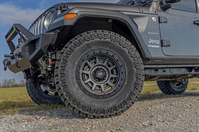 85 Series Wheel Simulated Beadlock Gunmetal Gray/Black 17x9 5x5 -12mm Rough Country