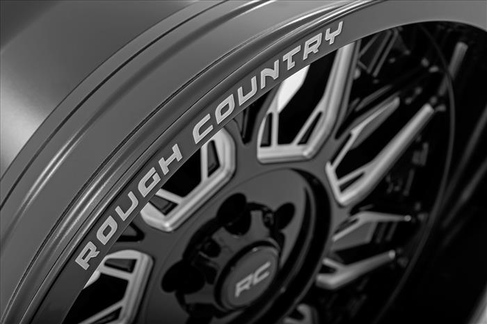 86 Series Wheel One-Piece Gloss Black 20x10 6x5.5 -18mm Rough Country