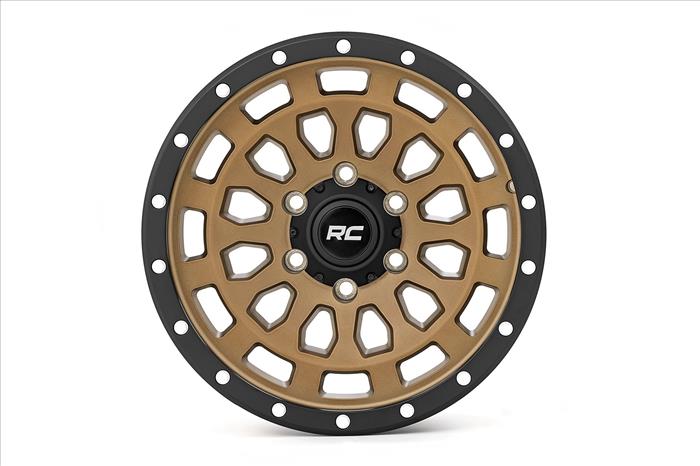 87 Series Wheel Simulated Beadlock Bronze/Black 17x8.5 6x5.5 +0mm Rough Country