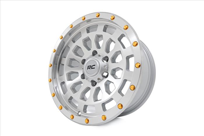 87 Series Wheel Simulated Beadlock Full Machine 17x8.5 6x5.5 +0mm Rough Country