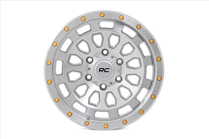 87 Series Wheel Simulated Beadlock Full Machine 17x8.5 5x5 +0mm Rough Country
