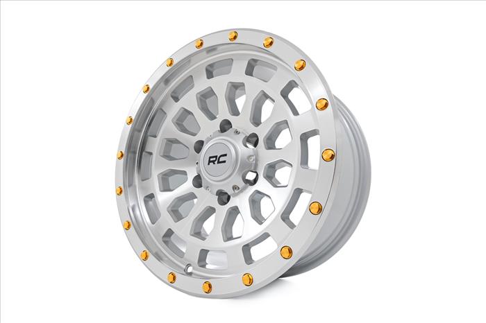 87 Series Wheel Simulated Beadlock Full Machine 17x8.5 5x5 +0mm Rough Country