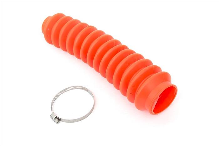 Shock Boot Neon Orange Polyurethane Includes Stainless Steel Boot Clamp Rough Country