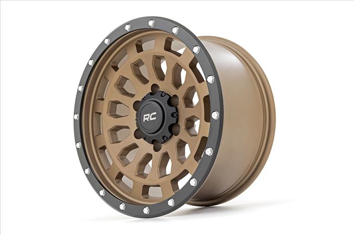 87 Series Wheel Simulated Beadlock Bronze/Black 17x8.5 6x5.5 +25mm Rough Country