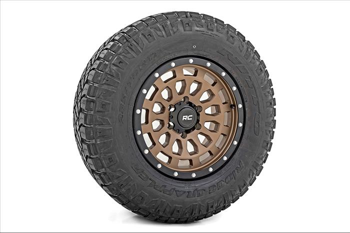 87 Series Wheel Simulated Beadlock Bronze/Black 17x8.5 6x5.5 +25mm Rough Country