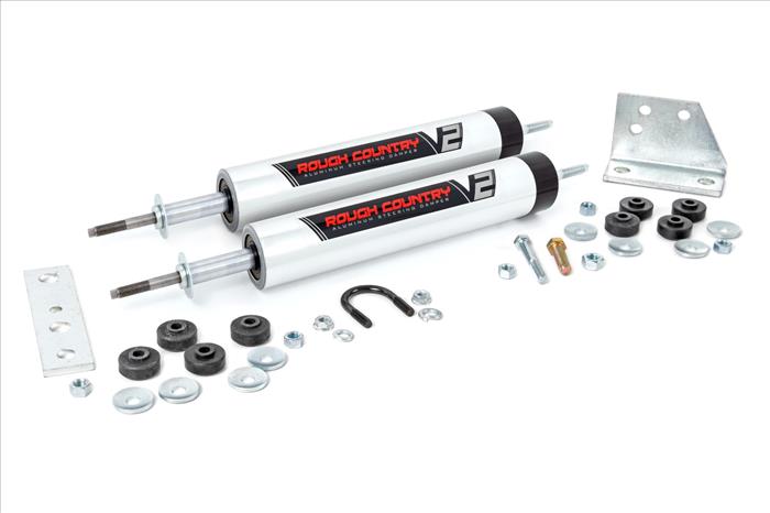 V2 Steering Stabilizer Dual 86-95 Toyota 4Runner/Truck 4WD Rough Country