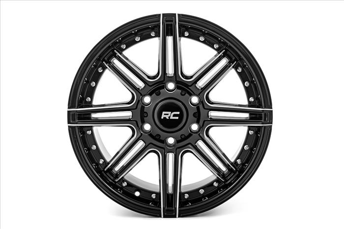88 Series Wheel One-Piece Gloss Black 17x9 6x5.5 +0mm Rough Country