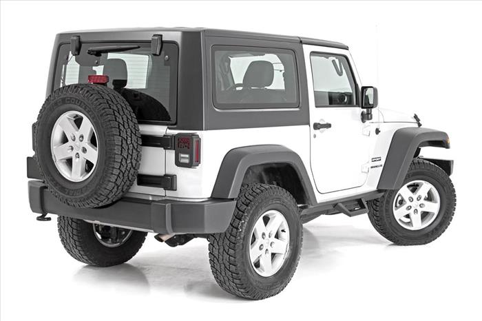 Contoured Drop Steps 2 Door Jeep Wrangler JK 4WD (2007-2018) Rough Country