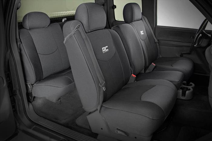 Neoprene Rear Seat Cover Black 99-06 Silverado/Sierra 1500 Rough Country