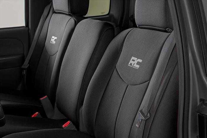 Neoprene Front & Rear Seat Cover Combo Black 99-06 Silverado/Sierra 1500 Rough Country